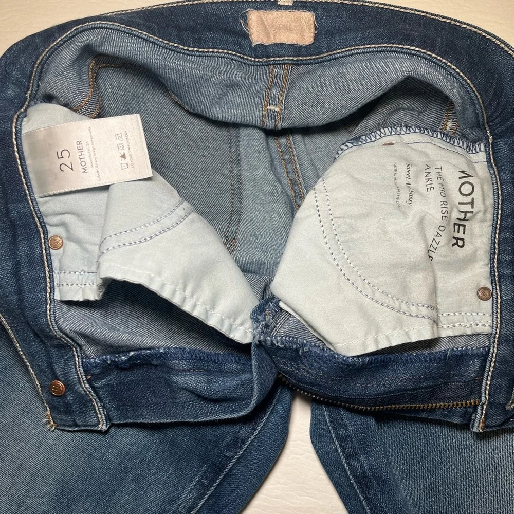 MOTHER The Dazzler Ankle Straight-Leg Jeans – EUC - Picture 6 of 11